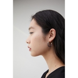 BLK | CLEAR HOOP EARRINGS | AZUL BY MOUSSY
