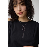 リボンモチーフロングレングスネックレス | AZUL BY MOUSSY | 詳細画像8
