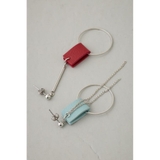 フェイクレザーバイカラーアシンメトリーピアス | AZUL BY MOUSSY | 詳細画像11 