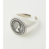 SLV | SILVER COIN MOTIF RING | AZUL BY MOUSSY