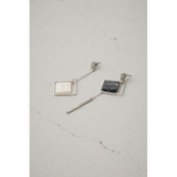 アクリル×メタルアシンメトリーピアス | AZUL BY MOUSSY | 詳細画像4 