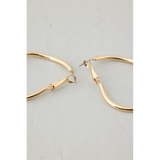 ニュアンスカーブビッグフープピアス | AZUL BY MOUSSY | 詳細画像4 