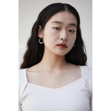FAUX LEATHER × METAL EARRINGS | AZUL BY MOUSSY | 詳細画像15