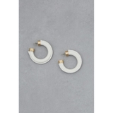 IVOY3 | フェイクレザービッグフープピアス | AZUL BY MOUSSY