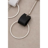 フェイクレザーバイカラーアシンメトリーピアス | AZUL BY MOUSSY | 詳細画像4 