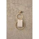 BICOLOR FAUX LEATHER EARRINGS | AZUL BY MOUSSY | 詳細画像19
