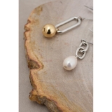 パール×メタルボールアシンメトリーピアス | AZUL BY MOUSSY | 詳細画像9 