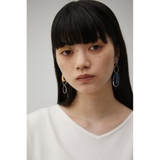 BICOLOR FAUX LEATHER EARRINGS | AZUL BY MOUSSY | 詳細画像9