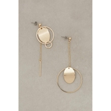 L/GLD1 | アシンメトリーサークルピアス | AZUL BY MOUSSY