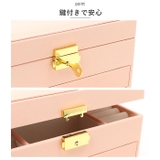 ジュエリーボックス 大容量 鏡付き 鍵付き pmydamai001 | BACKYARD FAMILY | 詳細画像7
