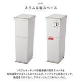 アスベル 分別ダストボックス ペダル2段 スリム 38L | BACKYARD FAMILY | 詳細画像3