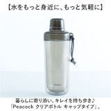 Peacock クリアボトル キャップタイプ PPB-50 | BACKYARD FAMILY | 詳細画像2