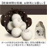 ドライヤーボール 6個セット ふんわり 収納袋付き | BACKYARD FAMILY | 詳細画像4