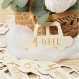 ベビーマンスリーカード 木製レターバナー 車 15枚セット  | BACKYARD FAMILY | 詳細画像6 