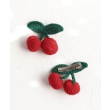 Rora チェリー ニット ヘアクリップ ２個セット | BACKYARD FAMILY | 詳細画像10 