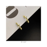 クロスリングミニフープピアス 両耳 | BACKYARD FAMILY | 詳細画像12 