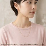 国産10K YG 国産 太さ0.8ＭＭカット小豆ネックレス50ＣＭ | BACKYARD FAMILY | 詳細画像4 