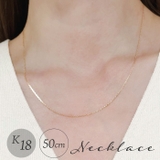 K18 国産4面あずきネックレス 日本国造幣局検定刻印あり | BACKYARD FAMILY | 詳細画像1 