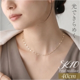 国産10K YG 国産 幅1.8ＭＭペタル（花びら）ネックレス40ＣＭ | BACKYARD FAMILY | 詳細画像1 