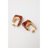 LUCITE OVAL EARRINGS | MOUSSY OUTLET | 詳細画像4 