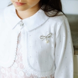 パール付きビジューリボンブローチ | BeBe | 詳細画像2 