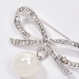 パール付きビジューリボンブローチ | BeBe | 詳細画像6 