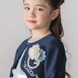 ブルー | フラワーパール風ビーズコサージュ | SLAP SLIP