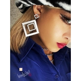 シルバー | アクセサリー ビジュー スクエア | bombshell