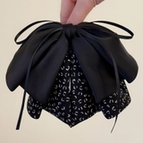 レオパード&フラワー柄 異素材ミックス ビッグリボン | Beststore | 詳細画像7