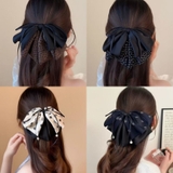 レオパード&フラワー柄 異素材ミックス ビッグリボン | Beststore | 詳細画像9