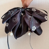 レオパード&フラワー柄 異素材ミックス ビッグリボン | Beststore | 詳細画像5