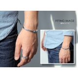 ワンポイントスクエアターコイズバングルシルバー925アクセサリーBinichビニ… | シルバーアクセサリーBinich  | 詳細画像3 