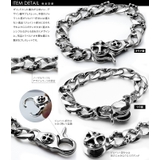 ダブルクロスボタン喜平ブレスレットシルバーBinichビニッチ | シルバーアクセサリーBinich | 詳細画像2