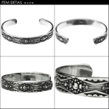 ネイティブサンパターンフラットバングルシルバー925アクセサリー平打ちBinic… | シルバーアクセサリーBinich | 詳細画像3