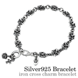 アイアンクロスチャームブレスレットシルバー925アクセサリーBinichビニッチ | シルバーアクセサリーBinich  | 詳細画像1 