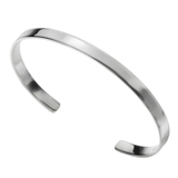 定番5mm幅プレーンバングル平打ちシルバー925アクセサリーシンプルブレスレット… | シルバーアクセサリーBinich  | 詳細画像1 