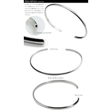 甲丸プレーンナローバングルシルバーBinichビニッチ | シルバーアクセサリーBinich  | 詳細画像3 