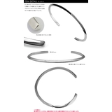 プレーンエッジバングルシルバーシルバーブレスレットBinichビニッチ | シルバーアクセサリーBinich | 詳細画像2