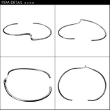 ワンポイントツイストバングルシルバー925アクセサリーBinichビニッチ | シルバーアクセサリーBinich  | 詳細画像3 