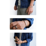 SHUMAILシュメールブランドサイドラインターコイズバングルメンズシルバー | シルバーアクセサリーBinich  | 詳細画像2 