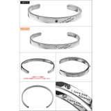 ジルコニア&メッセージペアバングルブレスレットBinichビニッチ | シルバーアクセサリーBinich | 詳細画像3