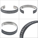 スタッズアンドドットバングルシルバーアクセサリーブレスレットメンズBinichビ… | シルバーアクセサリーBinich | 詳細画像3