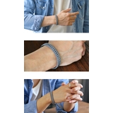 スタッズアンドドットバングルシルバーアクセサリーブレスレットメンズBinichビ… | シルバーアクセサリーBinich | 詳細画像2
