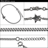 スタッズスター喜平チェーンブレスレットシルバーアクセサリーブレスレット星メンズB… | シルバーアクセサリーBinich | 詳細画像3