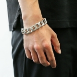 17mm2面カット喜平ブレスレット | シルバーアクセサリーBinich  | 詳細画像6 