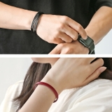 シンプルイタリアンレザーブレスレット本革メンズレディースBinichビニッチ | シルバーアクセサリーBinich  | 詳細画像10 