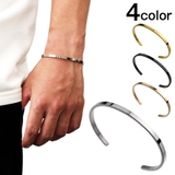 3.5mmステンレスバングルブレスレットBinichビニッチ | シルバーアクセサリーBinich | 詳細画像1