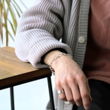 ペア販売8.5mmTバーチェーンペアブレスレットBinichビニッチ | シルバーアクセサリーBinich | 詳細画像2