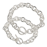 ペア販売8.5mmTバーチェーンペアブレスレットBinichビニッチ | シルバーアクセサリーBinich | 詳細画像1