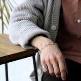 ペア販売楕円チェーンTバーペアブレスレットBinichビニッチ | シルバーアクセサリーBinich  | 詳細画像2 